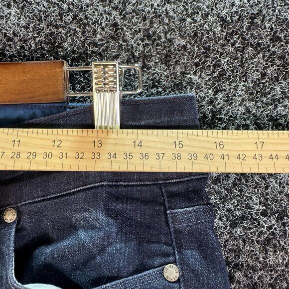 Paige Hidden Hills Straight Jeans Womens 29x32 Blue Denim Stretch Mid Western - Picture 7 of 9